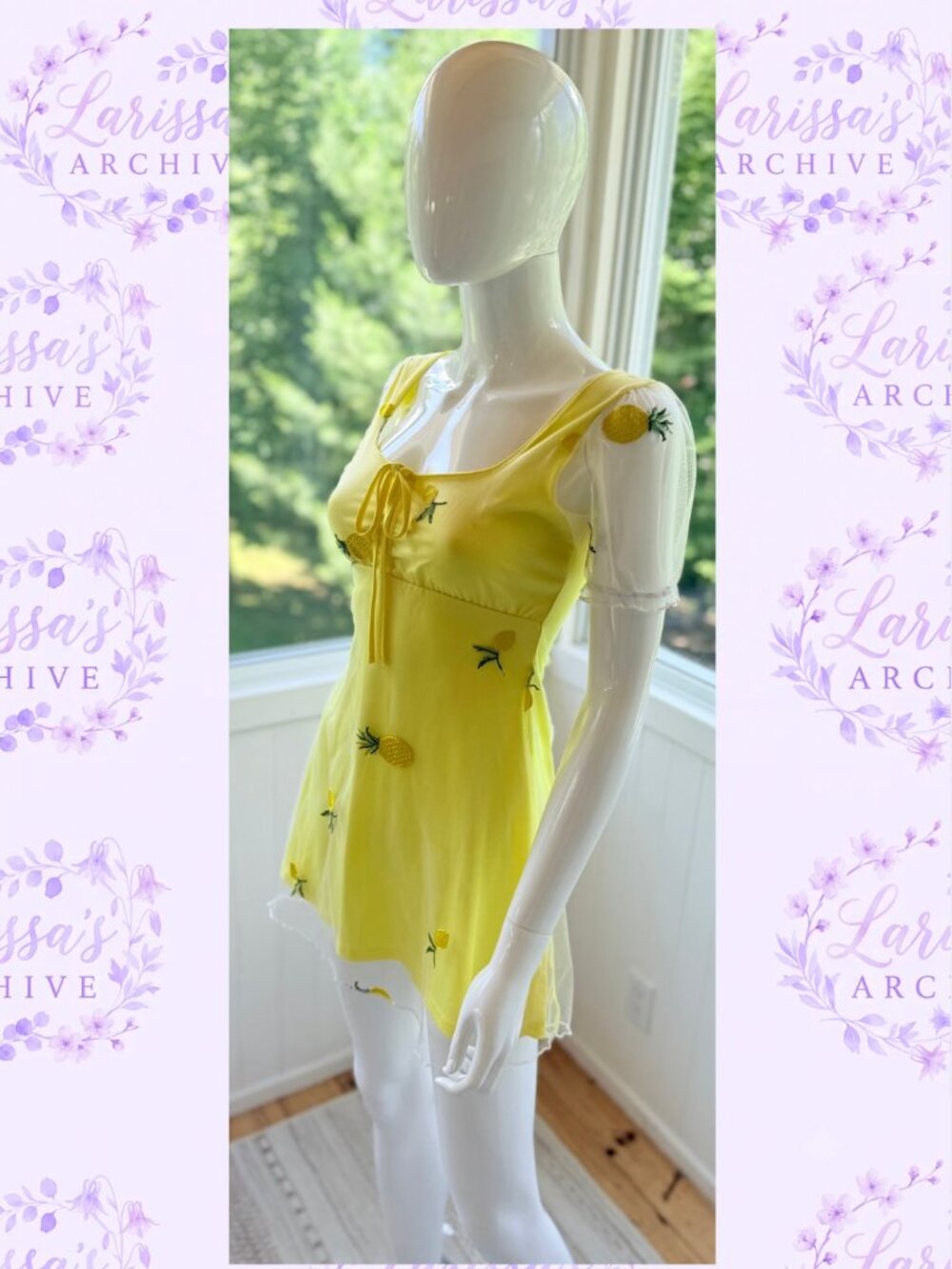 Sugar Thrillz by Dolls Kill I Got The Juice Embroidered Babydoll Dress | Size XS - Picture 4 of 16